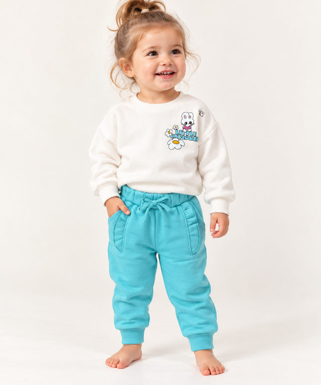 Fleece-Lined Little Explorer Baby Sweatshirt & Jogger Set - 2