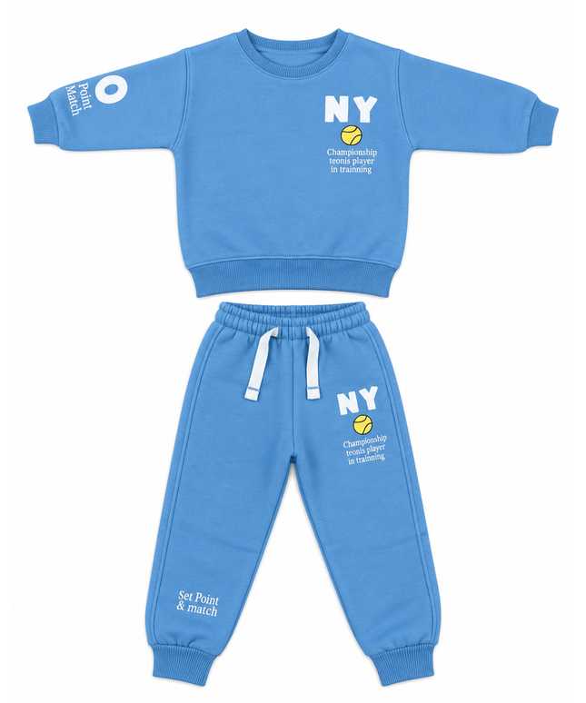 NY Tennis Baby Sweatshirt & Jogger Set
