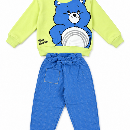 Care Bears Baby Sweatshirt & Wide-Leg Pants Set – طقم أطفال سويت شيرت وبنطلون واسع بتصميم Care Bears