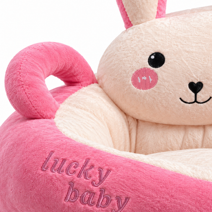 Lucky Baby Bunny Learn Seat – مسند تعليم الجلوس للأطفال بتصميم الأرنب