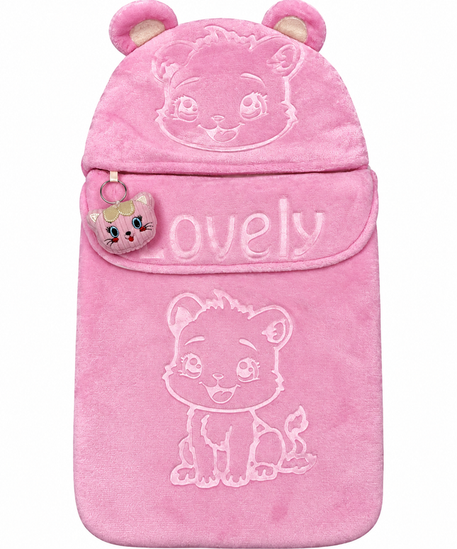 CozyNest Baby Wrap – Embossed Animal with Side Zip - 2