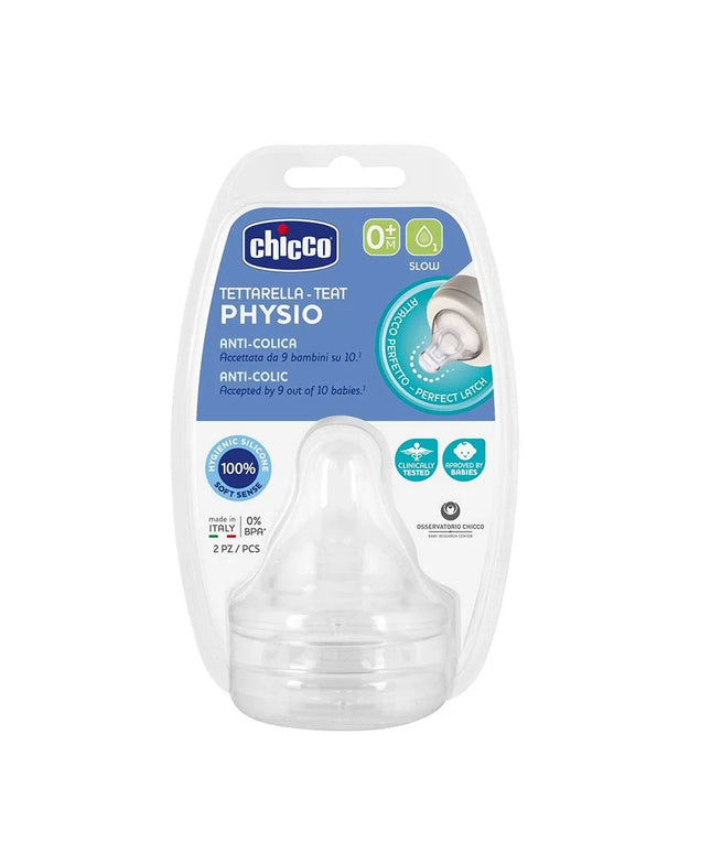 Chicco TEATS PERFECT 5 0M+ SLOW SIL 2 PCS