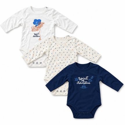 Junior Baby Bodysuit Pack Of 3 6213-76