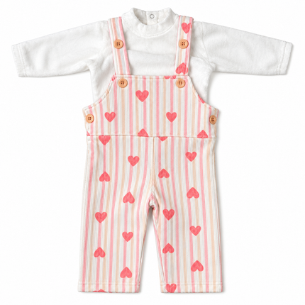 Bebic Baby Winter Romper hearts 17245