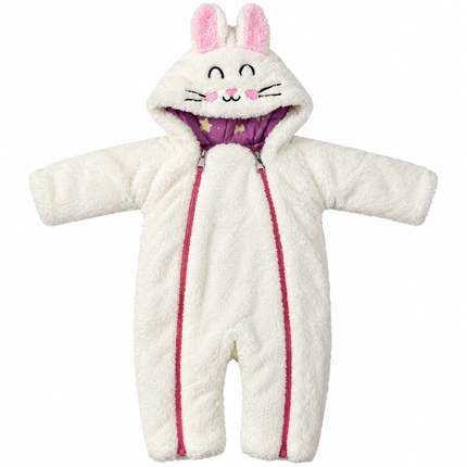 Bebic Baby Winter Romper double face rabbit and rainbow 11969