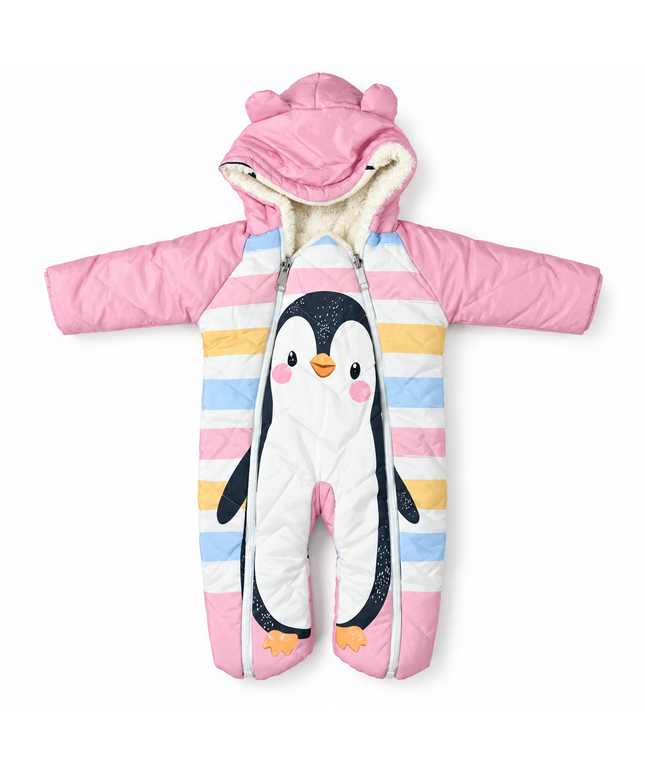 Bebic Baby Winter Romper double face penguin 11976