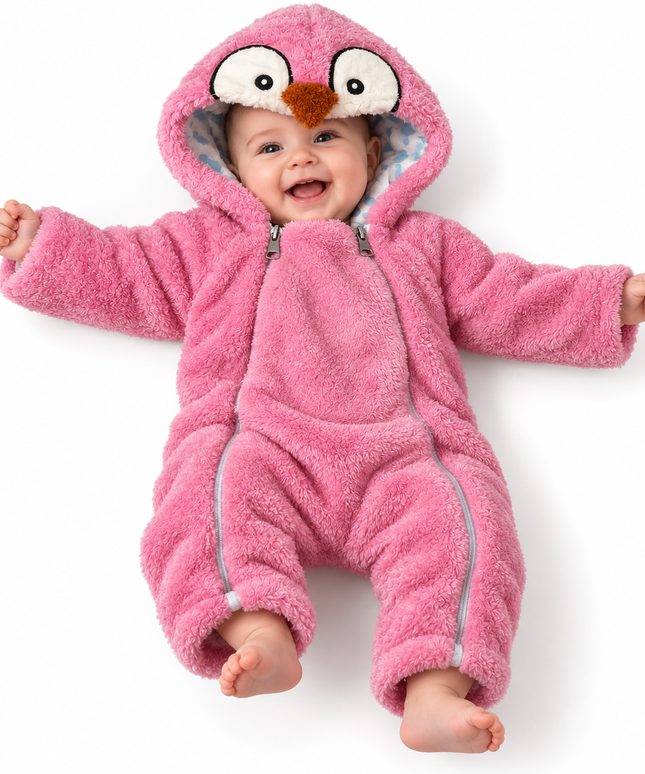 Bebic Baby Winter Romper double face white penguin 11977