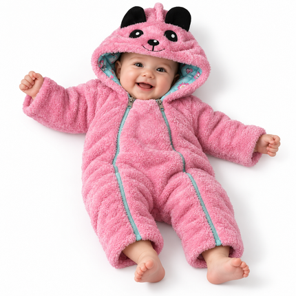Bebic Baby Winter Romper double face rainbow and flower 12145