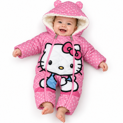 Bebic Baby Winter Romper double face hello kitty 11963