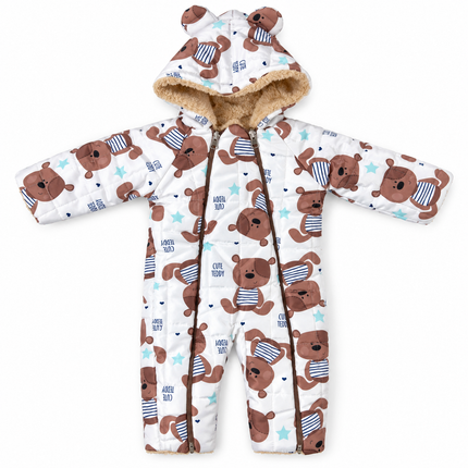 Bebic Baby Winter Romper double white bear 12159