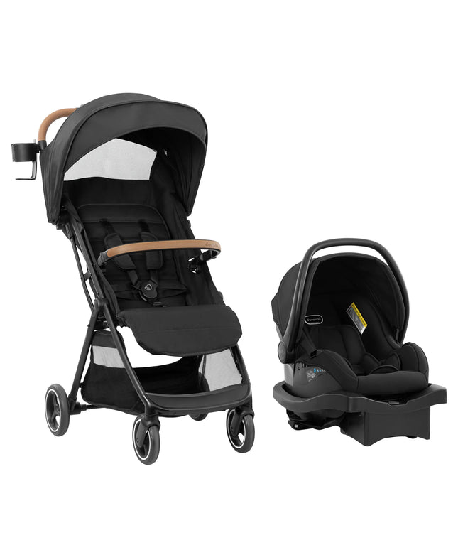 Evenflo Otto+ Travel System with LiteMax Infant Car Seat, Chia Black