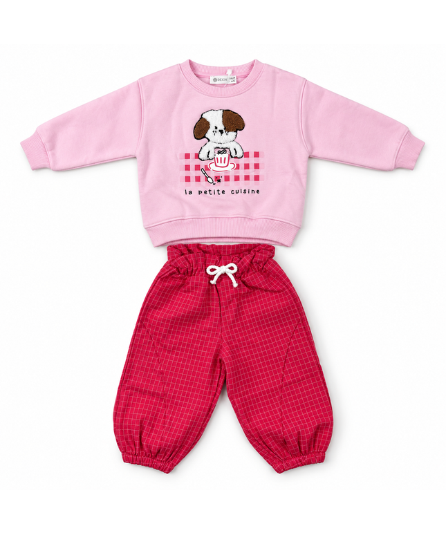 Exina Baby sweatshirt & jogger set cute dog