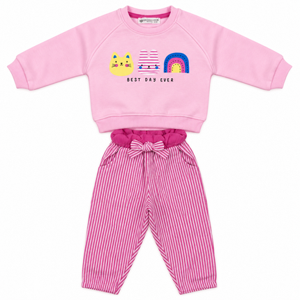 Exina Baby sweatshirt & jogger set best day ever