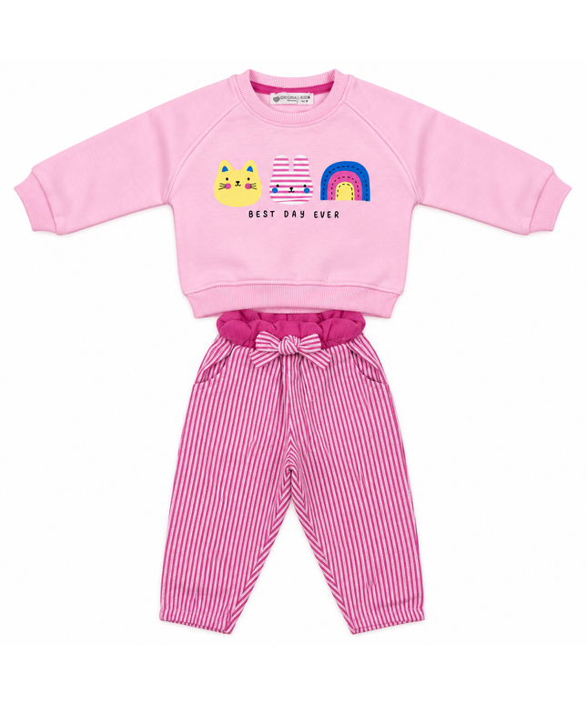 Exina Baby sweatshirt & jogger set best day ever
