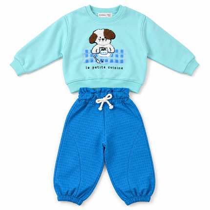 Exina Baby sweatshirt & jogger set cute dog