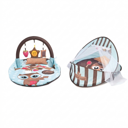 2-in-1 Baby Play Mat & nest| سجادة لعب وخيمة للأطفال 2 في 1