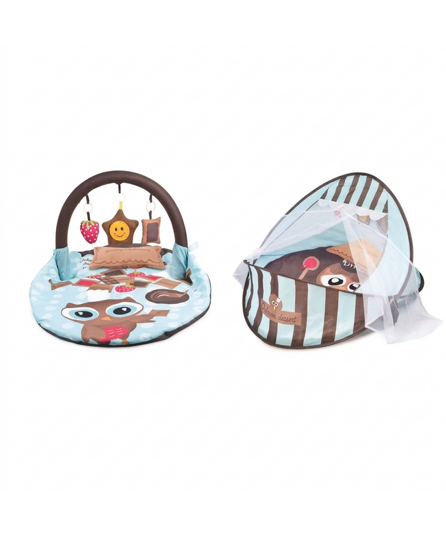 2-in-1 Baby Play Mat & nest| سجادة لعب وخيمة للأطفال 2 في 1