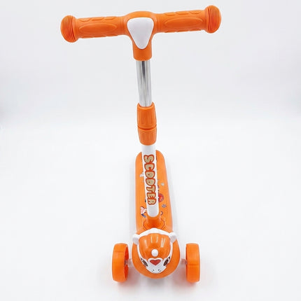 Kids 3-Wheel Adjustable Scooter Horse shape orange | سكوتر أطفال 3 عجلات بمقود قابل لتعديل الارتفاع