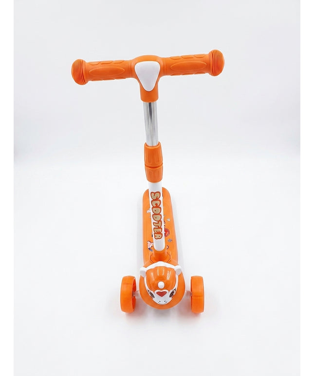 Kids 3-Wheel Adjustable Scooter Horse shape orange | سكوتر أطفال 3 عجلات بمقود قابل لتعديل الارتفاع
