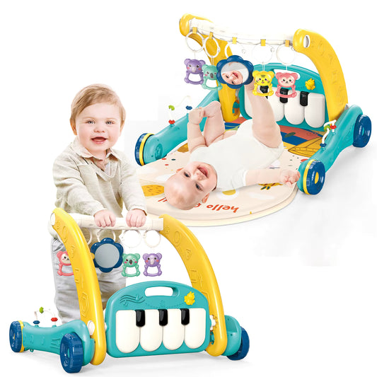 2 in 1 Multifunctional Baby Pedal Piano & Baby Walker - مشايه و بيانو