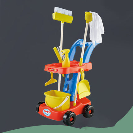 عربة أدوات تنظيف للأطفال | Kids Cleaning Trolley Play Set