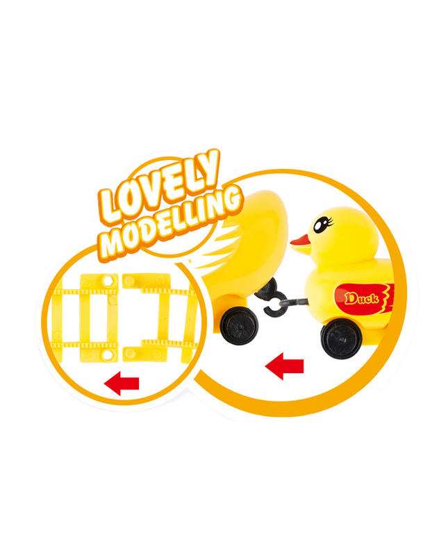 لعبة قطار البط الكهربائي مع السكة | Electric Duck Train Track Playset