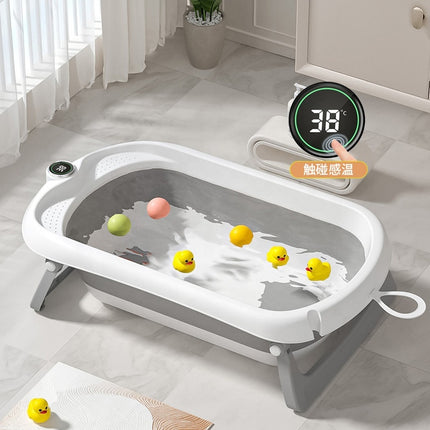 Silicone Baby Bathtub with Thermometer 6877 |  بانيو استحمام ب ترمومتر