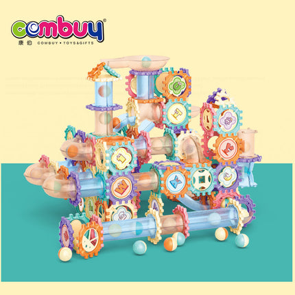 لعبة مسار الكرات التركيبية التعليمية | DIY Marble Run Construction Building Set