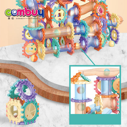 لعبة مسار الكرات التركيبية التعليمية | DIY Marble Run Construction Building Set