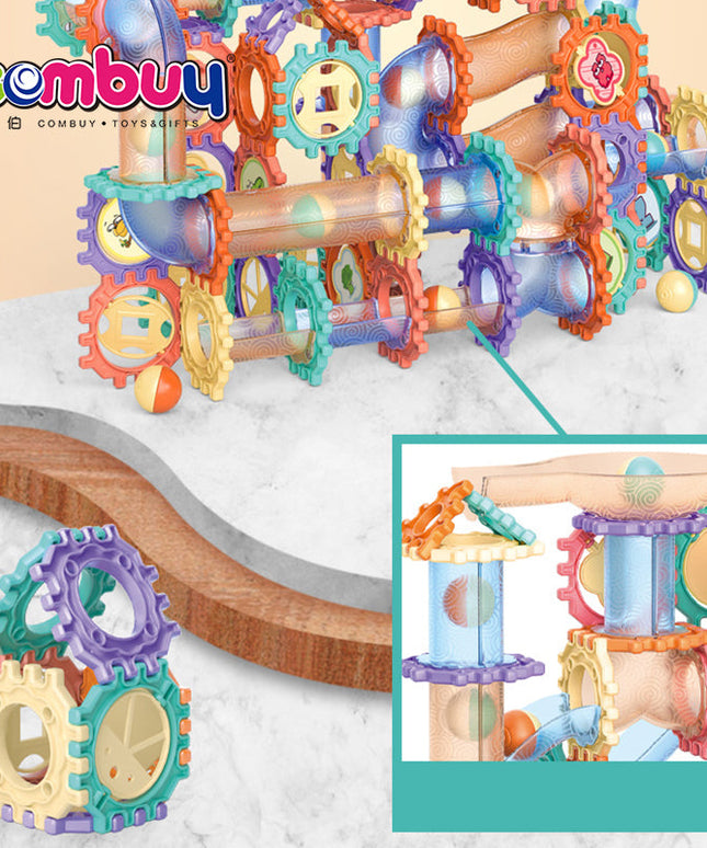 لعبة مسار الكرات التركيبية التعليمية | DIY Marble Run Construction Building Set