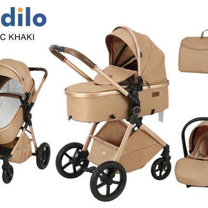 Kidilo Stroller V8G + car seat | عربة أطفال كيديلو V8G