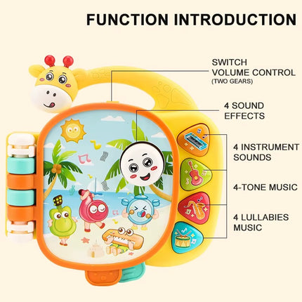كتاب موسيقى تعليمي للأطفال بشكل زرافة - Giraffe Musical Learning Book