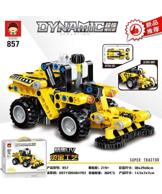 Dynamic Sensation Super Tractor Building Block Set – Model 857 | لعبة تركيب الجرار العملاق ديناميك سنسيشن – موديل 857
