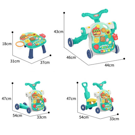 Baby Walker 4 in 1 HE0816| مشيئة الأطفال متعددة الوظائف (4 في 1)