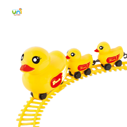 لعبة قطار البط الكهربائي مع السكة | Electric Duck Train Track Playset