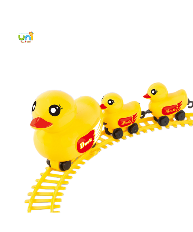 لعبة قطار البط الكهربائي مع السكة | Electric Duck Train Track Playset