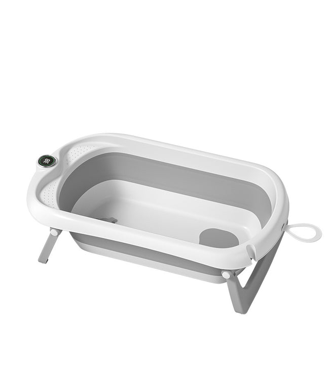 Silicone Baby Bathtub with Thermometer 6877