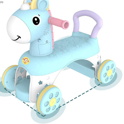 Kids Pony Fun Music Walker Ride-On Toy with Lights & Music | مشاية أطفال بشكل حصان مع موسيقى وإضاءة