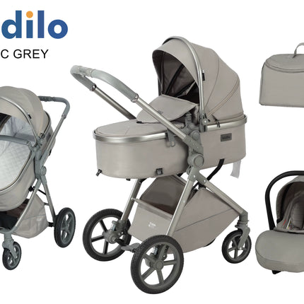 Kidilo Stroller V8G + car seat | عربة أطفال كيديلو V8G