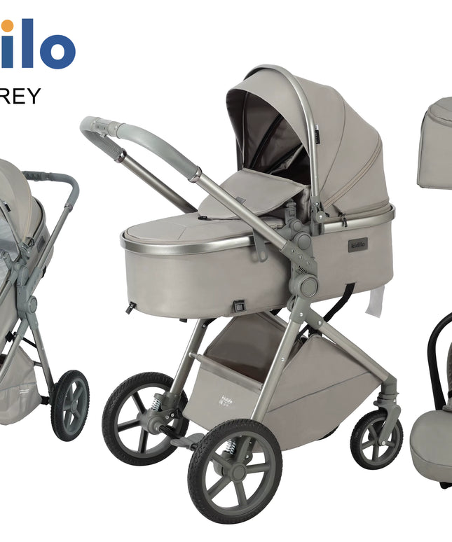 Kidilo Stroller V8G + car seat | عربة أطفال كيديلو V8G