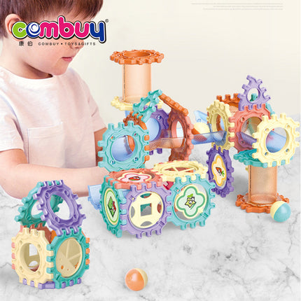 لعبة مسار الكرات التركيبية التعليمية | DIY Marble Run Construction Building Set