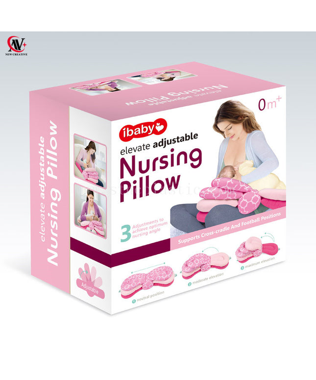 Tiibaby Adjustable Elevate Nursing Pillow for Breastfeeding | 3-Level Elevation | Ergonomic Baby Feeding Support | Newborn (0M+)