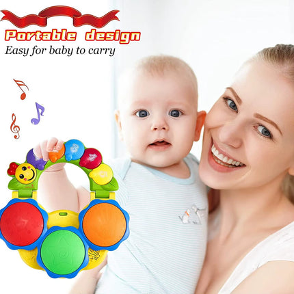2-in-1 Baby Musical Piano & Drum Toy -لعبة بيانو وطبلة موسيقية للأطفال 2 في 1