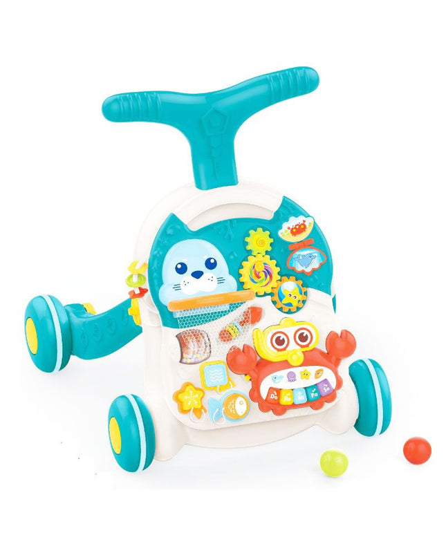 2 in 1 First Steps Baby Walker Sounds and Lights | مشاية أطفال 2 في 1 مع أصوات وأضواء من First Steps