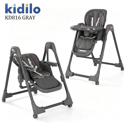 Kidilo KD816 Adjustable Baby High Chair – كرسي طعام أطفال كيديلو KD816 قابل للتعديل