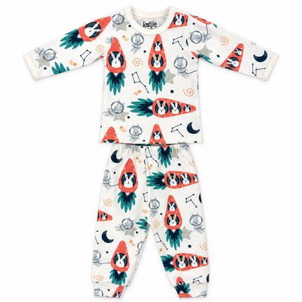 Katjie bodysuit printed rabbit and carrot shape 235
