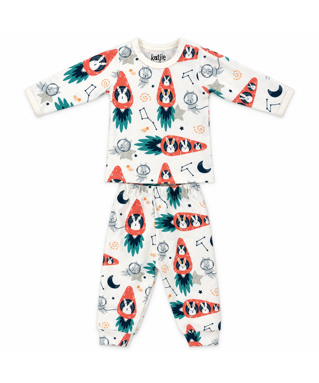 Katjie bodysuit printed rabbit and carrot shape 235
