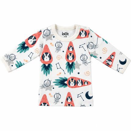 Katjie bodysuit printed rabbit and carrot shape 235