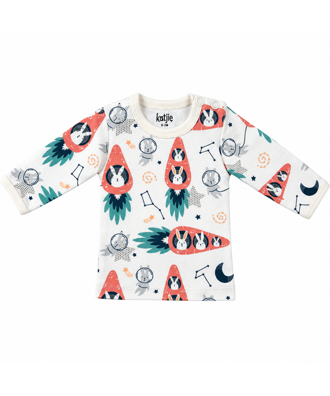 Katjie bodysuit printed rabbit and carrot shape 235