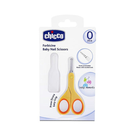 Chicco New Baby Nail Scissors Orange | مقص أظافر من شيكو للأطفال حديثي الولادة من شيكو باللون البرتقالي